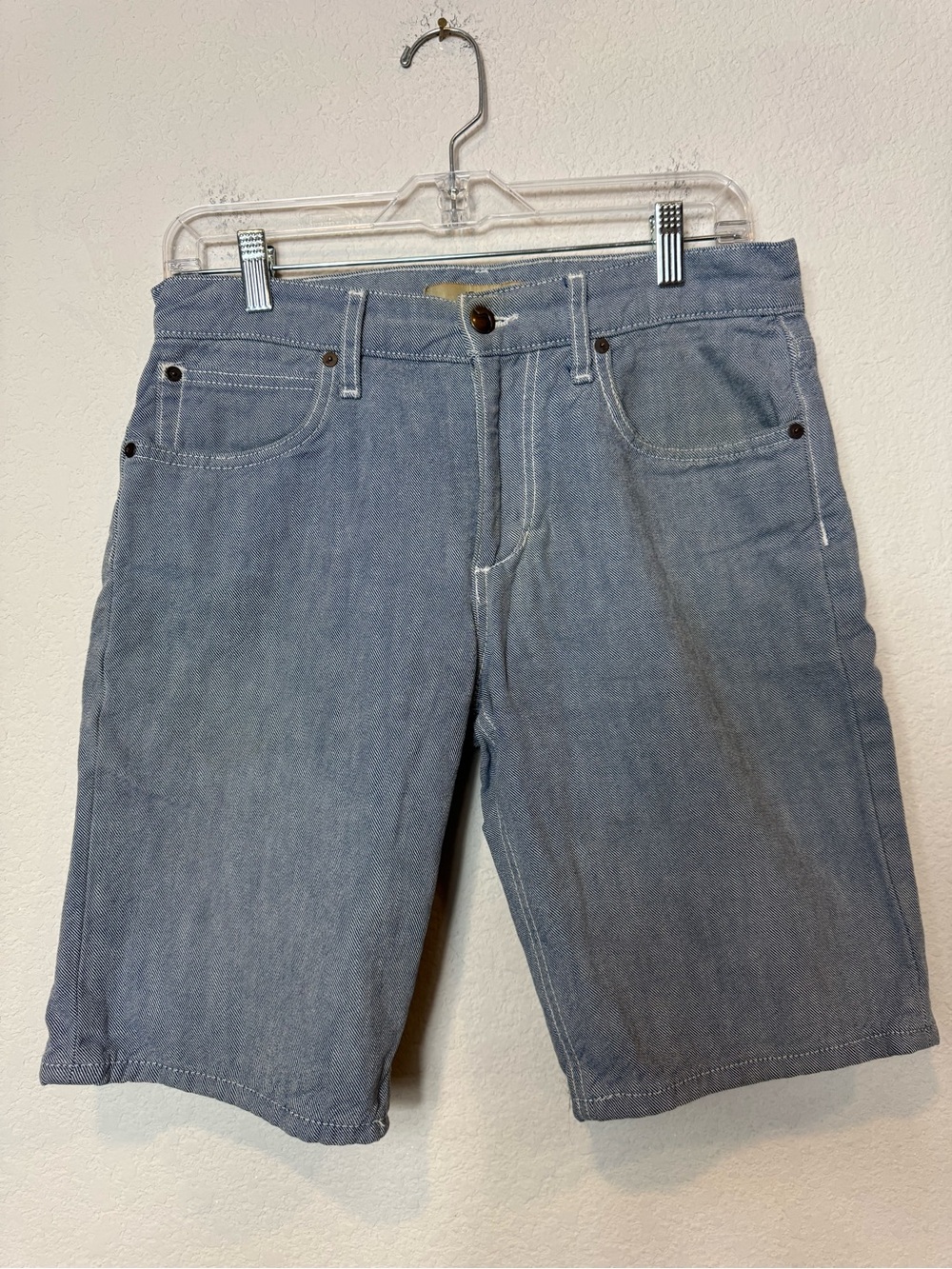 Joe's Jeans Daire Light Blue Denim Shorts Pinstripe 100% Cotton Casual Men’s 29